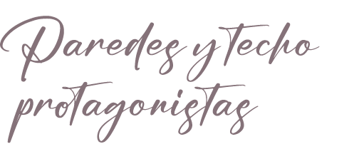 Paredes y techo protagonistas 
