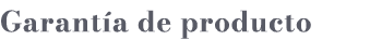 Garant a de producto