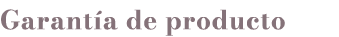 Garant a de producto