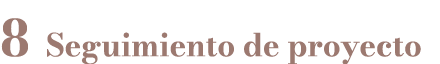 8 Seguimiento de proyecto