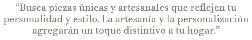 “Busca piezas nicas y artesanales que reflejen tu personalidad y estilo. La artesan a y la personalizaci n agregar n...