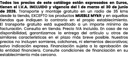 Todos los precios de este cat logo est n expresados en Euros, tienen el I.V.A. INCLUIDO y vigencia del 1 de marzo al ...